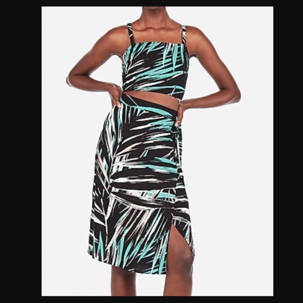 Cut-Out Midi Dress